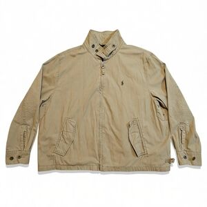 Polo Ralph Lauren 2XB Big & Tall Khaki Harrington Bomber Jacket Plaid Lining